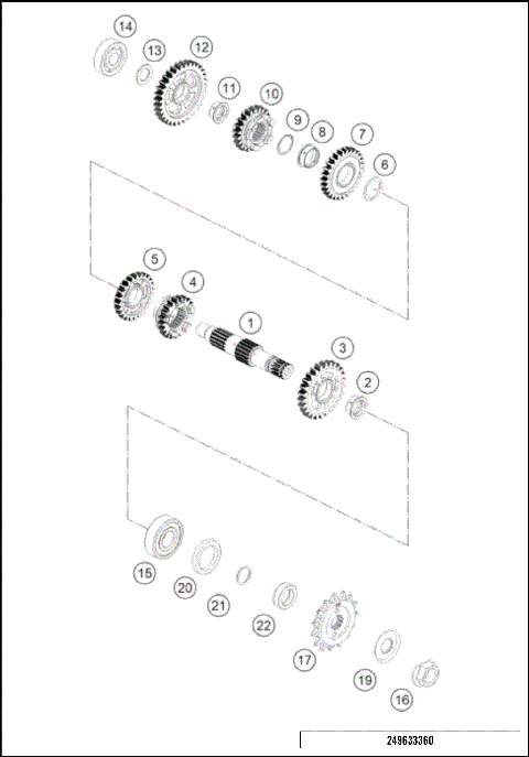 TRANSMISSION II - COUNTERSHAFT
